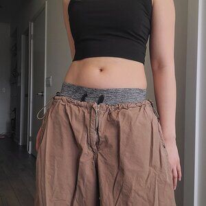 Ietsfrans Brown Wide-Leg Jogger Trackpants